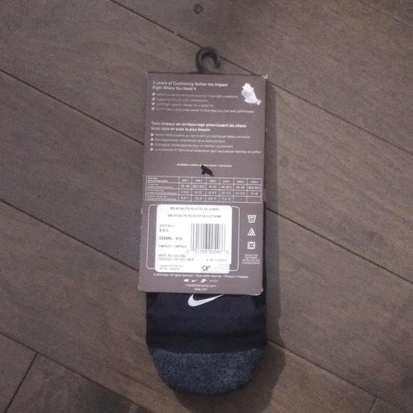 NIKE ELITE CUSHIONED SOCKS - BRAND NEW - 8 - 9.5 - Picture 4 of 4